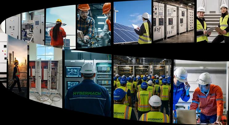 Electrical control panels and automation project collage